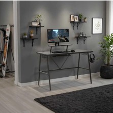 Delixa Adore Mobilya Master ve Bilgisayar Masası-Siyah 120X90X60 cm