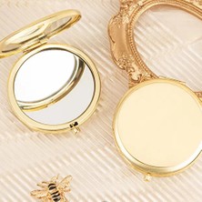 Shopwave Gold Kapaklı Makyaj Cep Aynası