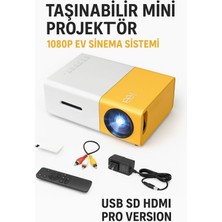 Normadia Mini Taşınabilir Projeksiyon Cihazı 1080P Android USB HDMI Ev Sineması