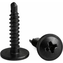 Costech 3.9X19 Pul Başlı Matkap Uçlu Vida Siyah  - 100 Adet