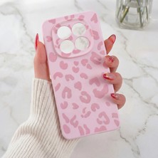 Fibaks Redmi Note 15 4g Pembe Pembe Leopar Desenli Silikon Kapak