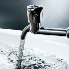 Delixa Uzun Musluk Süzgeçli Tuvalet Bahçe Lavabo Musluğu Ara Musluk