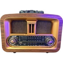 Norino Buffer® Taşınabilir Klasik Am/fm/sw  Retro Ev Radyo USB ile Şarj Olabilen Retro Radyo
