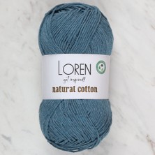 Norino Loren Natural Cotton Petrol Yeşili El Örgü Ipi - R