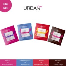 Urban Care Vegan Saç Bakım Maske Seti 4 Lü Besleyici ve Onarıcı Krem Formunda Tüm Saçlar İçin