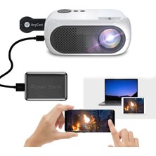 Normadia Taşınabilir Mini Projektör 480P Wifi Android Ios Tv Ev ve Kamp Sineması