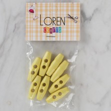 Norino Loren Crafts 8 Li Sarı Çoban Düğme - 117