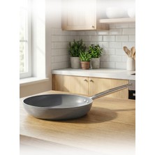 Hascevher Eva Seramik 24X4,5 cm Hcm Boru Kulplu Tava Kapaksız