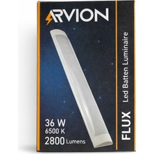 Arvion 36W Yatay Bant Armatür 6500K  Beyaz 10LU Paket