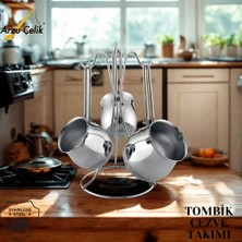Arzu Çelik Tombik Cezve Takımı