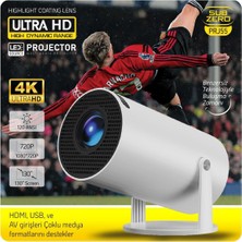 Normadia Kablosuz Taşınabilir Sinema Projektörü, Bluetooth ve Android 11 ile Eğlence Keyfi