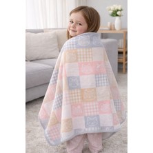 Rukiye Yavuz Pamuk Pazen Pamuk Bebek Battaniyesi Kışlık 95X120 cm – Kız Çocuk Pembe Battaniye, Puset ve Beşik Için