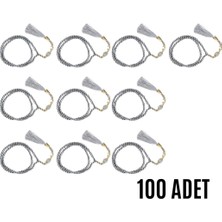 Norino Namaz Tesbihi Vavlı 99'lu Cam Incili 35 Besmele-I Şerif Dua Kartı Ile Gri Renk Hediyelik 10 Adet