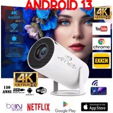 Normadia Taşınabilir Ev ve Ofis Için Sesli Sinema Projeksiyonu Android 13 Işlemcili