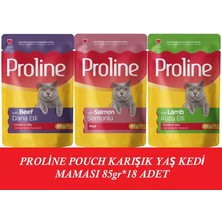 Proline Pouch Karışık Yaş Kedi Mama 18 x 85 gr