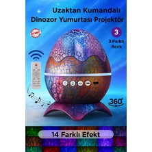Normadia Dinozor Yumurtası Galaxy Projektör Bluetooth Hoparlör Gece Lambası