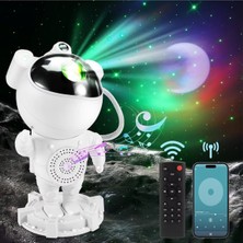 Normadia Uzay Temalı Galaxy Projektör, Bluetooth Hoparlörlü Gece Lambası ve Uzaktan Kumanda