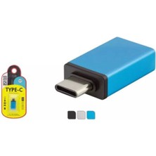 Normadia Çok Renkli Type-C'den USB 3.0 F Çevirici, Hızlı ve Güçlü Bağlantı