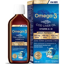 Delixa Omega 3 Balık Yağı, Tutti Frutti, 150ML