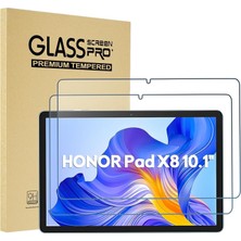 Ukscase Honor Pad X8 10.1" Uyumlu Temperli Cam Ekran Koruyucu 2 Adet