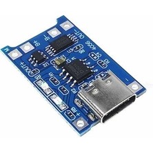 Voltaj TP4056 3.7V Şarj Devresi - Korumalı Mod Type C