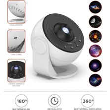 Normadia Galaxy LED Lazer Projektör Gece Lambası, Renkli ve Parlak Projeksiyon