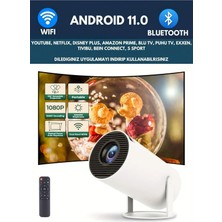 Normadia 1280X720P Taşınabilir Wi-Fi Projektör, Bluetooth ve Android Destekli Mini Ev Sineması