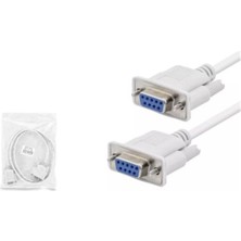 Normadia 1.5m RS232 Seri Port F Kablo Beyaz, Güçlü ve Dayanıklı, Çok Amaçlı