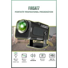 Normadia Taşınabilir 4K Hd Projeksiyon Cihazı, Wifi ve Bluetooth ile Android Desteklidir