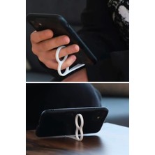 HUMAS 4 Adet Parmak Halkalı Telefon Tutucu & Telefon Standı – Tek Elle Kullanım