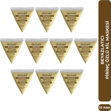 Dermokil Beyazlatıcı Etkili Pirinç Özü Kil Maske 9 ml x 10 Adet