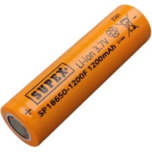 Supex 18650 3.7V 1200MAH Li-Ion Pil (Başsız)
