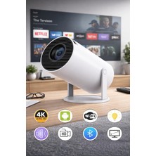 Normadia Mini Akıllı Projektör, Kablosuz Wi-Fi, Full Hd, Ev Sineması Keyfi