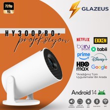 Normadia Yüksek Performanslı Akıllı Projektör, H726 Çip, Android 14, Wifi, Bluetooth