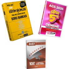 Anla Kazan Yayınları Pegem Akademi 2026 Meb Ags Eğitim Bilimleri ve Türk Milli Eğitim Sistemi Soru Bankası ve Meb Ags Süper 5 Li Deneme Yediiklim Yayınları Seti