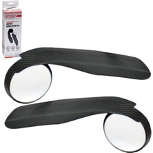 Carub Kör Nokta Ayna Şapkalı Geçme Karbon 2 Li 19X5,5X6 cm BR0221251