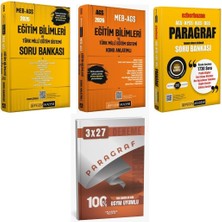 Anla Kazan Yayınları Pegem Paragraf Soru Bankası + Pegem Ags Eğitim Bilimleri Konu Anlatımı +  Pegem Ags Eğitim Bilimleri Soru Bankası Seti