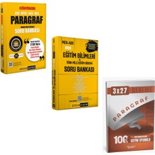 Anla Kazan Yayınları Pegem Paragraf Soru Bankası + Pegem Eğitim Bilimleri Soru Bankası Seti
