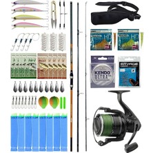 Yek Outdoor Yekoutdoor Pro Olta Seti Okuma Salina Surf 420 cm 3 Parça Surf Kamışı&dam Quick Darkside 4b Spod 7000S Olta Makinesi