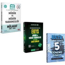 2026 Meb Ekys Müdür ve Müdür Yardımcılığı Soru Bankası Pegem + Meb Ekys Müdür ve Müdür Yardımcılığı 5 Deneme Dizgi Kitap + Müdür ve Müdür Yardımcılığı Mülakat Soru - Cevap Data Yayınları Seti