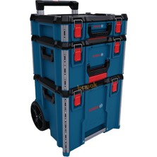 Bosch Yeni L-Boxx Contractor Tekerlekli 3'lü Takım Çantası Seti 1600A037DY