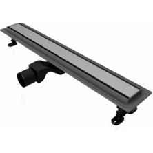 Kabinet - Patara 60 cm Duş Kanalı – Mat Gümüş, Ø50 Yandan Çıkışlı - PT060.00A.MG.580