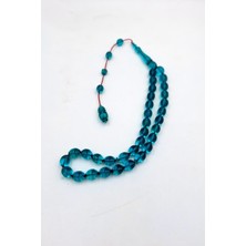 İbrahim Altıntaş Arpa Kesim Su Yeşili Kehribar Tespih – Usta Işçilik, Koleksiyonluk Şık Tasarım