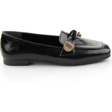 Bambi Siyah  Kadın Loafer Ayakkabı K01641022442