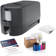 Entrust Datacard Dse Çift Yüz Baskılı Pvc Kart Yazıcı Tam Panel Ribon 2ADET+YAZILIM+100ADET Pvc Kart