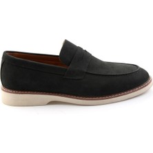 Bambi Siyah Hakiki Deri Erkek Loafer Ayakkabı E01547010701
