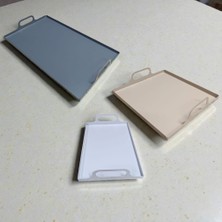 Nostaljik Lezzetler 3’lü Modern Metal Nişan Tepsisi, Çay Tepsisi, Sunum Tepsisi