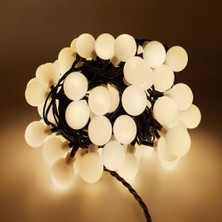 Oktay Sesal Yılbaşı Ağacı Işığı Gün Işığı Top Işık 4.30 Metre Gün Işığı Top LED Işık Warm Light Işık 220 V Fişli