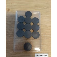 Gözeler 1.5 cm Güçlü Yuvarlak Mıknatıs - El Yapımı Ürünler Için Hobi Mıknatısı 10'lu Paket