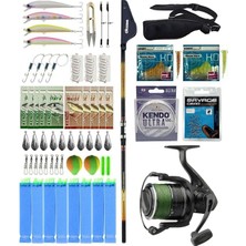Yek Outdoor Yekoutdoor Pro Olta Seti Okuma Savant Surf 420 cm 5 Parça Surf Kamışı&dam Quick Darkside 4b Spod 7000S Olta Makinesi